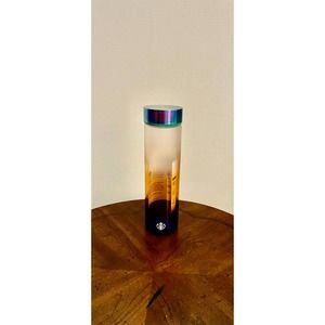 NWT Starbucks 2020 18 oz. Multi-Colored Glass Water Bottle